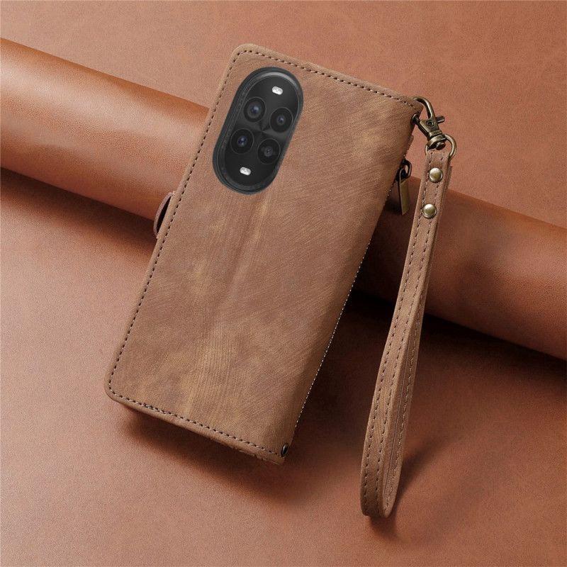 Fodral Huawei Nova 13 Pro Plånbok Med Dragkedja