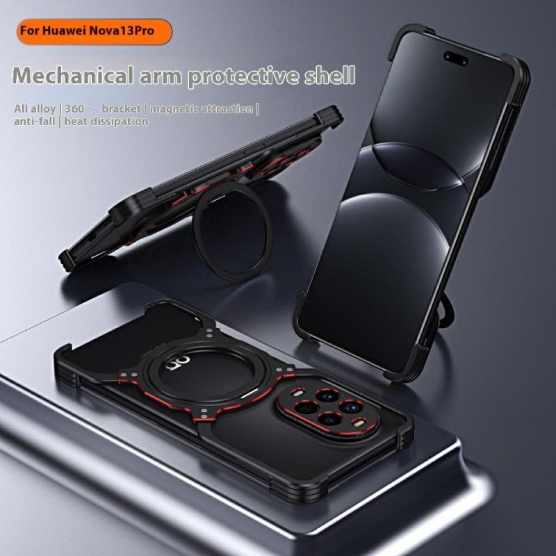 Skal För Huawei Nova 13 Pro Magnetiskt Stativ Och Stötfångare