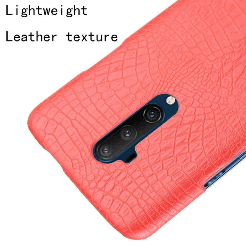 Skal OnePlus 7T Pro Svart Krokodilhudeffekt