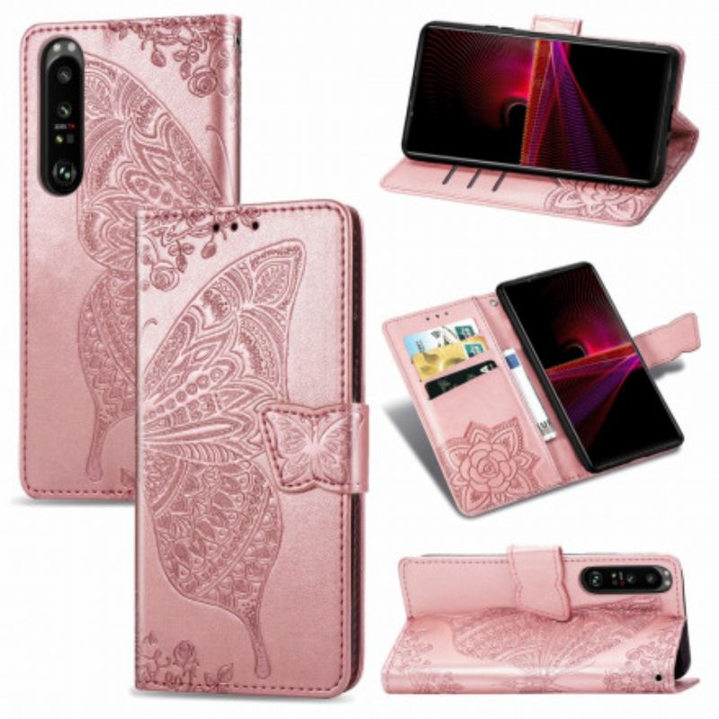 Fodral För Sony Xperia 1 Iii Halvfjärilar