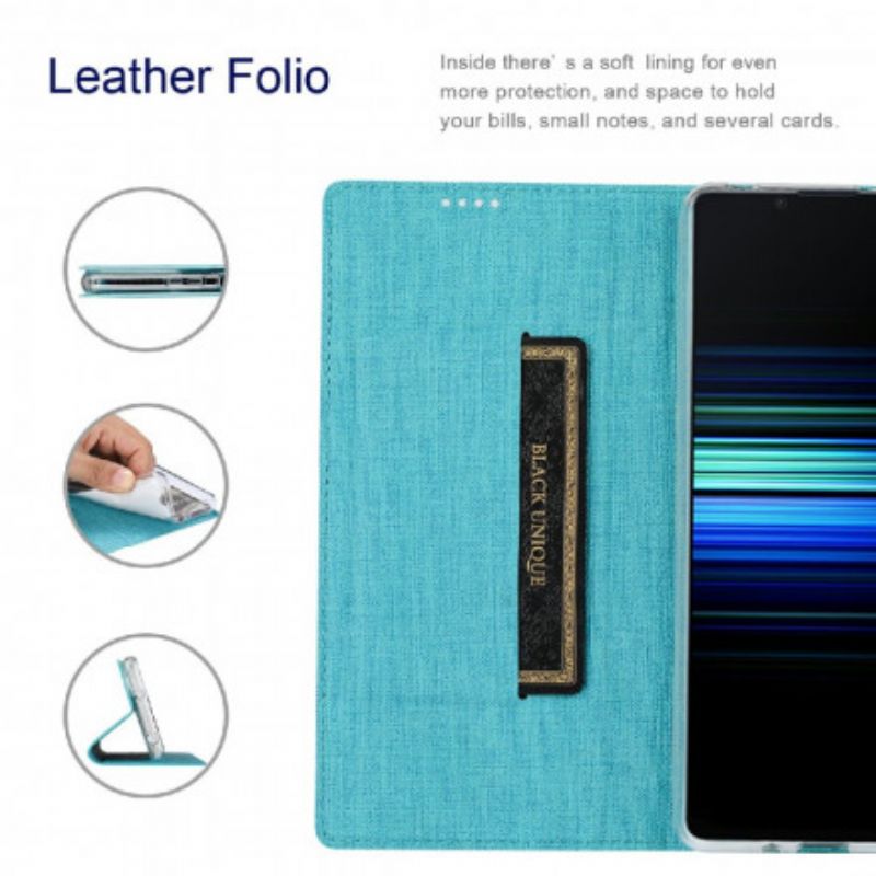Folio-fodral Sony Xperia 1 Iii Texturerad Vili Dmx