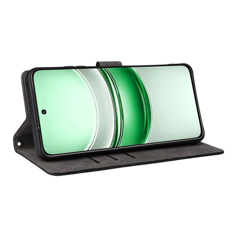 Fodral Realme 14x 5g Konstläder Med Rfid-skydd