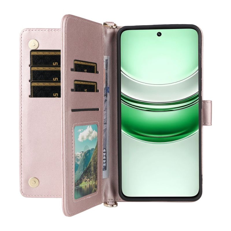 Fodral Realme 14x 5g Quiltad Med Rem Och Axelrem