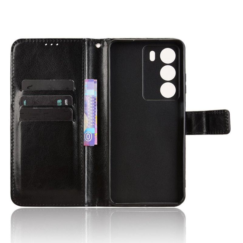 Läderskal Fodral Realme 14x 5g Prickigt Konstläder