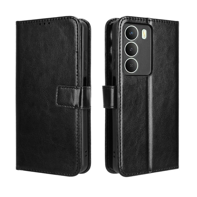 Läderskal Fodral Realme 14x 5g Prickigt Konstläder