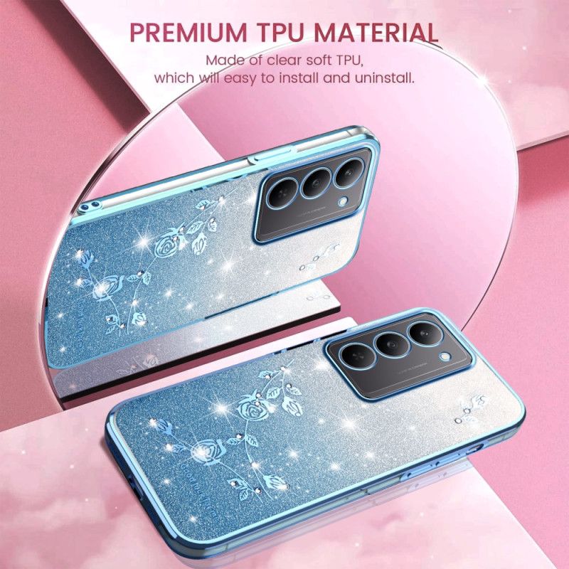 Skal Realme 14x 5g Kadem Blommor Och Strass