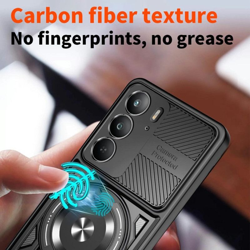 Skal Realme 14x 5g Telefonfodral Magnetisk Med Roterande Stativ