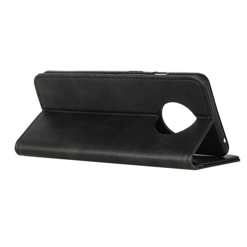 Folio-fodral för Xiaomi Redmi Note 9 5G / Note 9T 5G Svart Elegant Split Läder