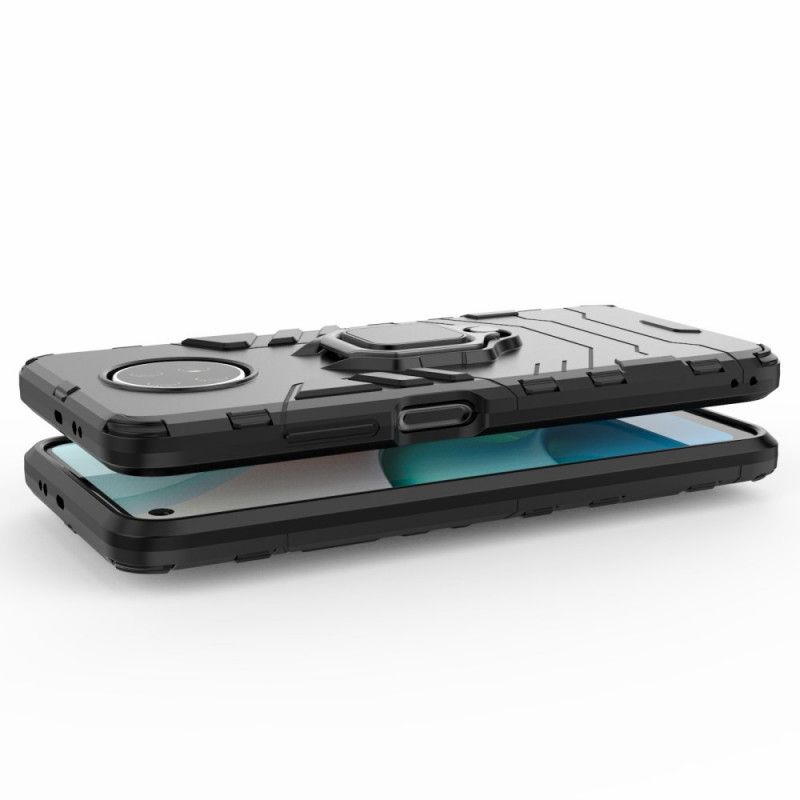 Skal Xiaomi Redmi Note 9 5G / Note 9T 5G Svart Resistent Ring