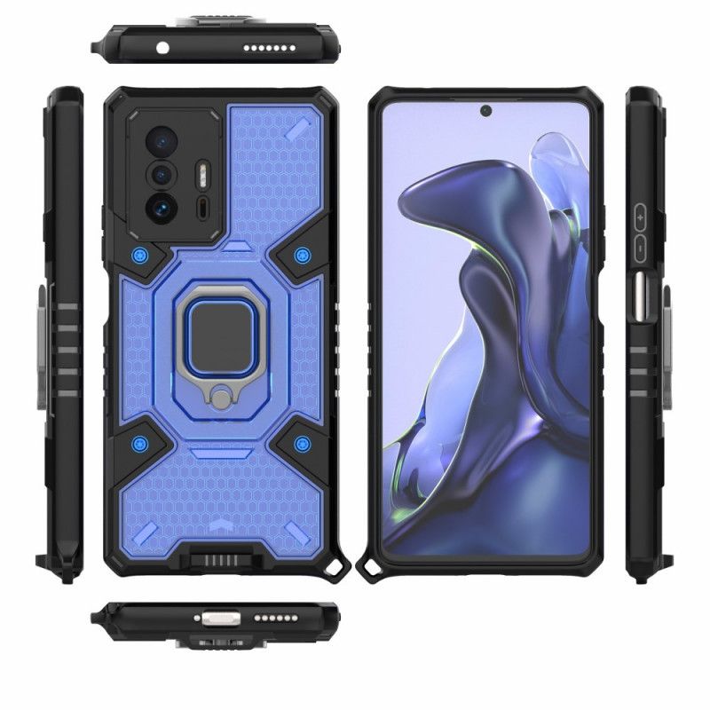Skal Xiaomi Mi 11t / 11t Pro Honeycomb Med Ring