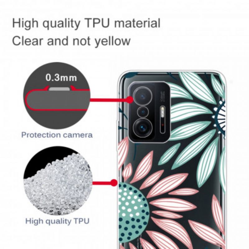 Skal Xiaomi Mi 11t / 11t Pro Telefonfodral Ren Blomma