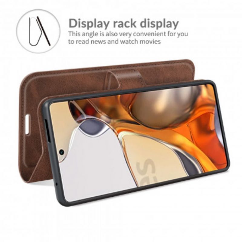 Skyddsfodral Xiaomi Mi 11t / 11t Pro Slim Extreme Lädereffekt