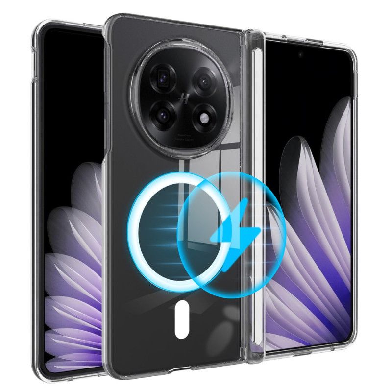 Skal Oppo Find N5 Telefonfodral Magnetisk Genomskinlig