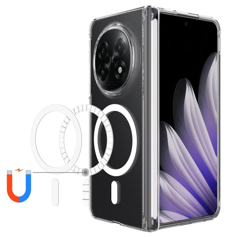 Skal Oppo Find N5 Telefonfodral Magnetisk Genomskinlig