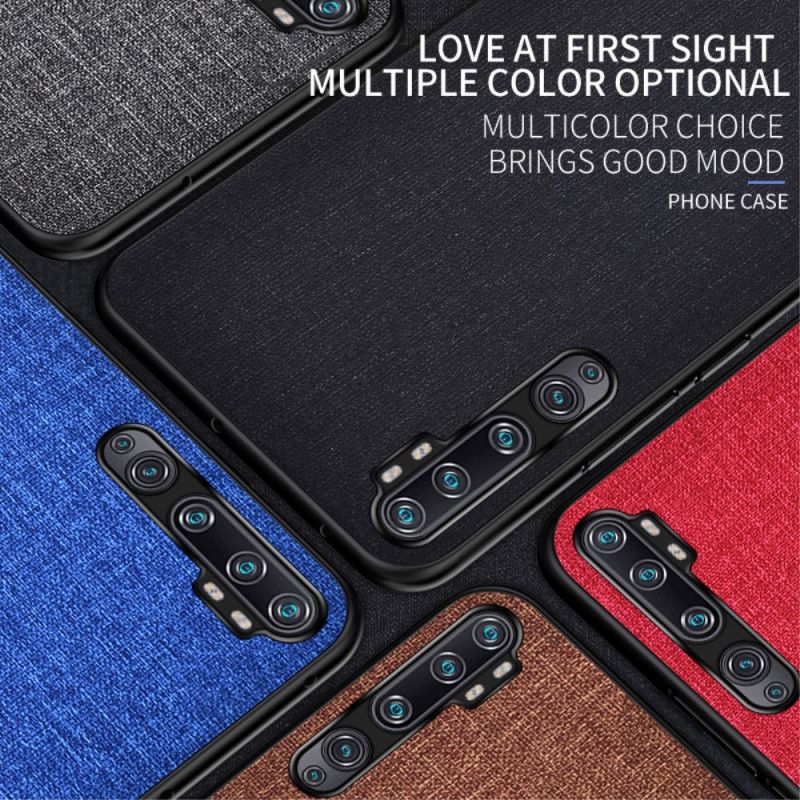 Skal för Xiaomi Mi Note 10 / 10 Pro Svart Tygstruktur