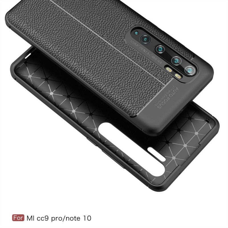 Skal Xiaomi Mi Note 10 / 10 Pro Svart Dubbelt Linjär Lächeffekt
