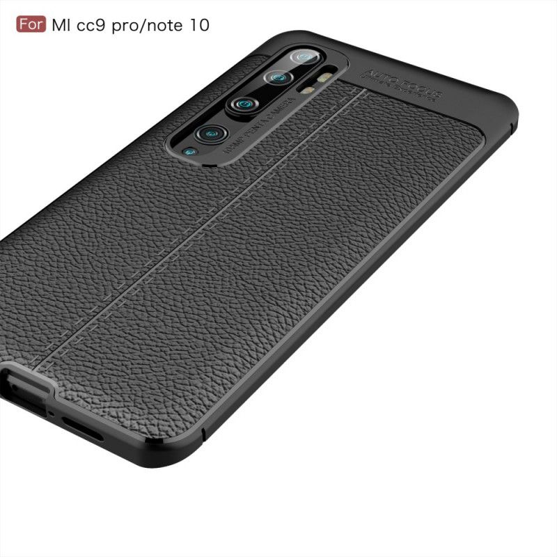 Skal Xiaomi Mi Note 10 / 10 Pro Svart Dubbelt Linjär Lächeffekt