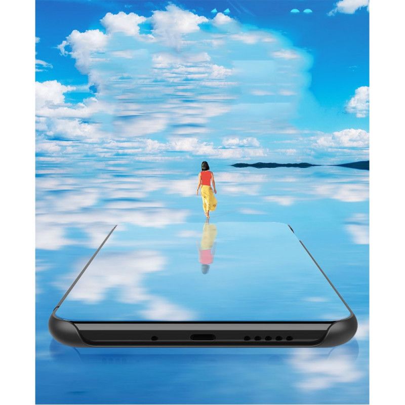 Se Omslag Xiaomi Mi 11 Svart Spegel Och Konstläder