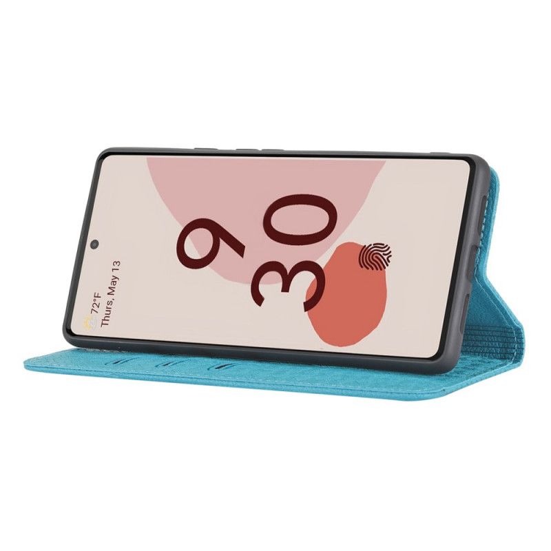 Fodral För Google Pixel 6 Stil Vävt Läderrem