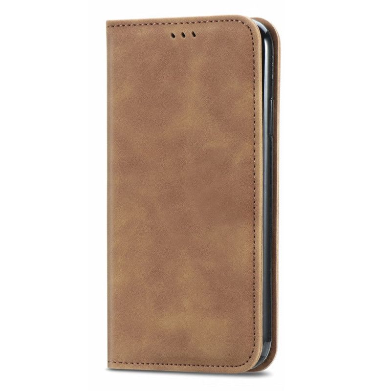 Folio-fodral För Google Pixel 6 Skin-touch Vintage Design