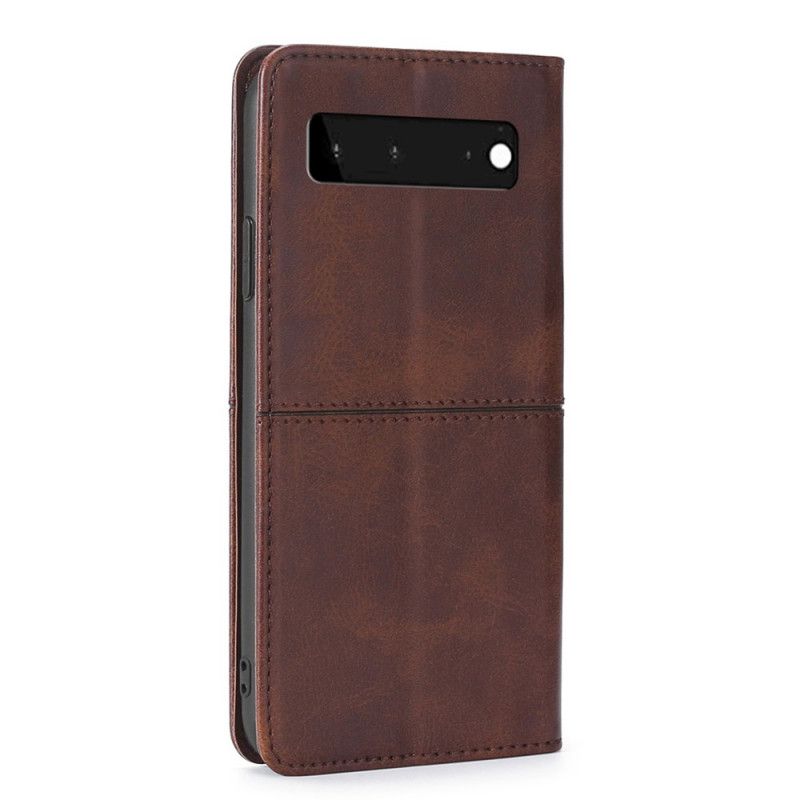 Folio-fodral Google Pixel 6 Stil Lädercouture