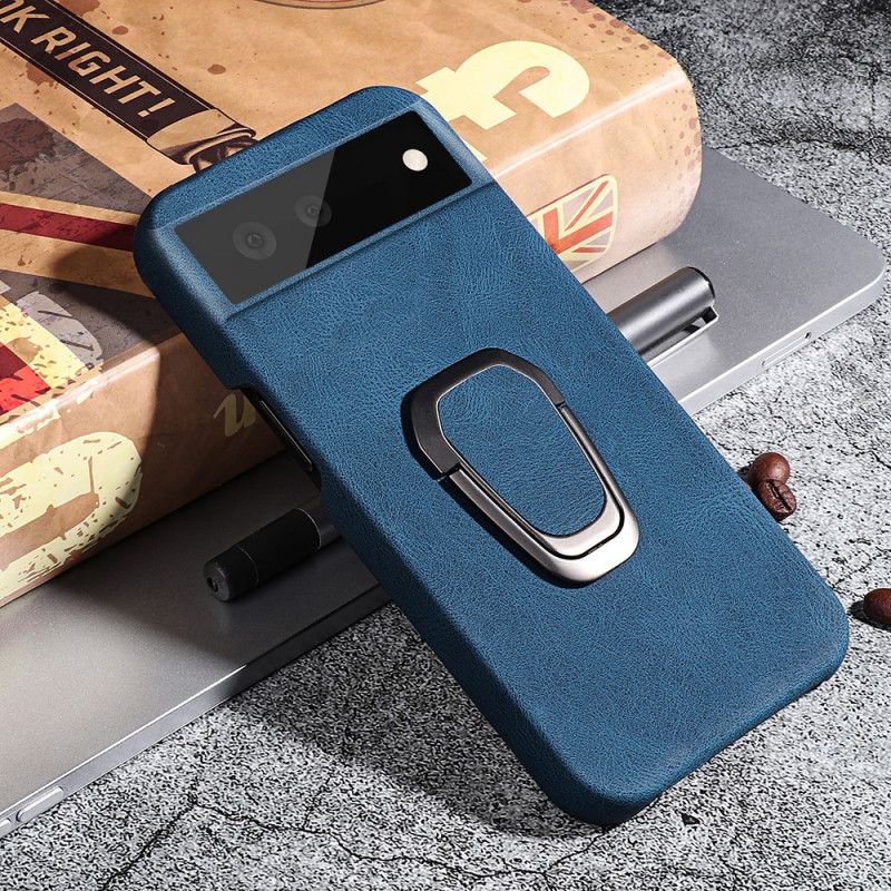 Skal För Google Pixel 6 Lädereffekt Elegance Support Ring Nya Färger