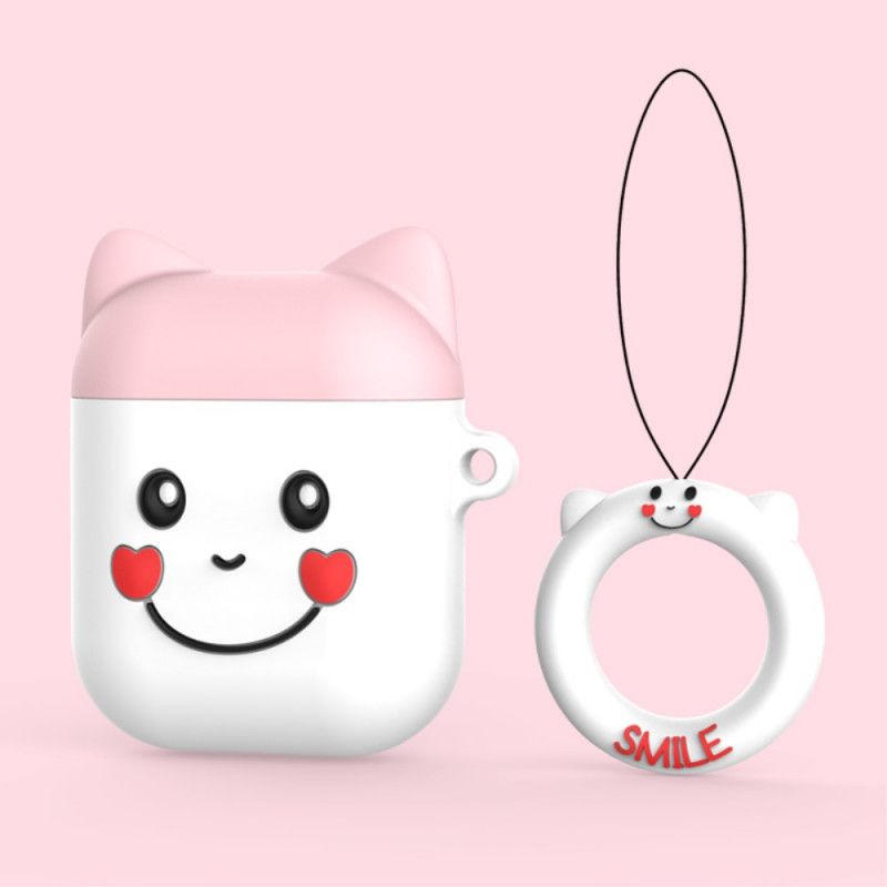 Skal AirPods Svart Silcione Fun Ghost Two-Tone