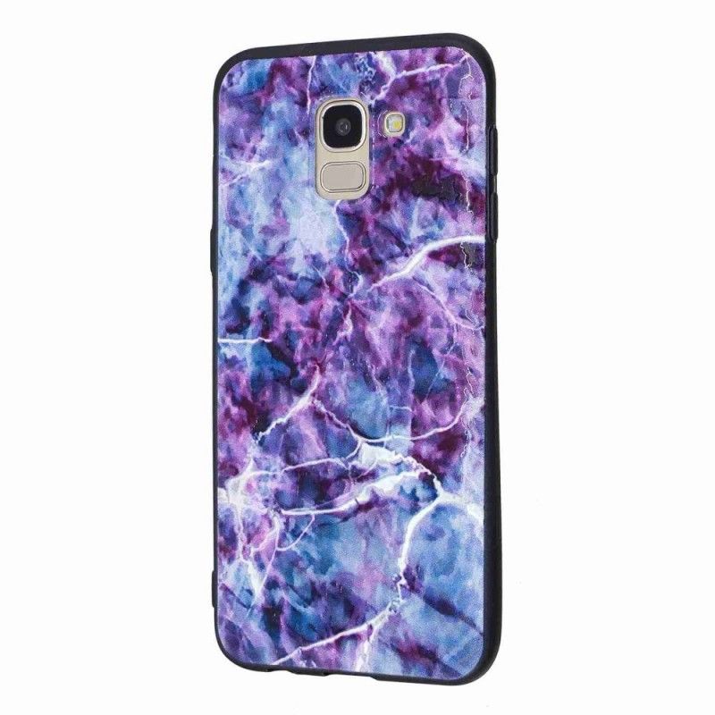 Skal Samsung Galaxy J6 Lila Marmor
