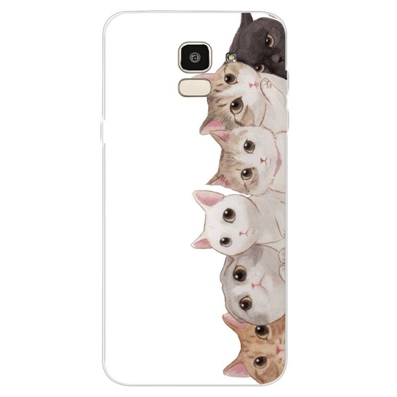Skal Samsung Galaxy J6 Lyssnande Katter