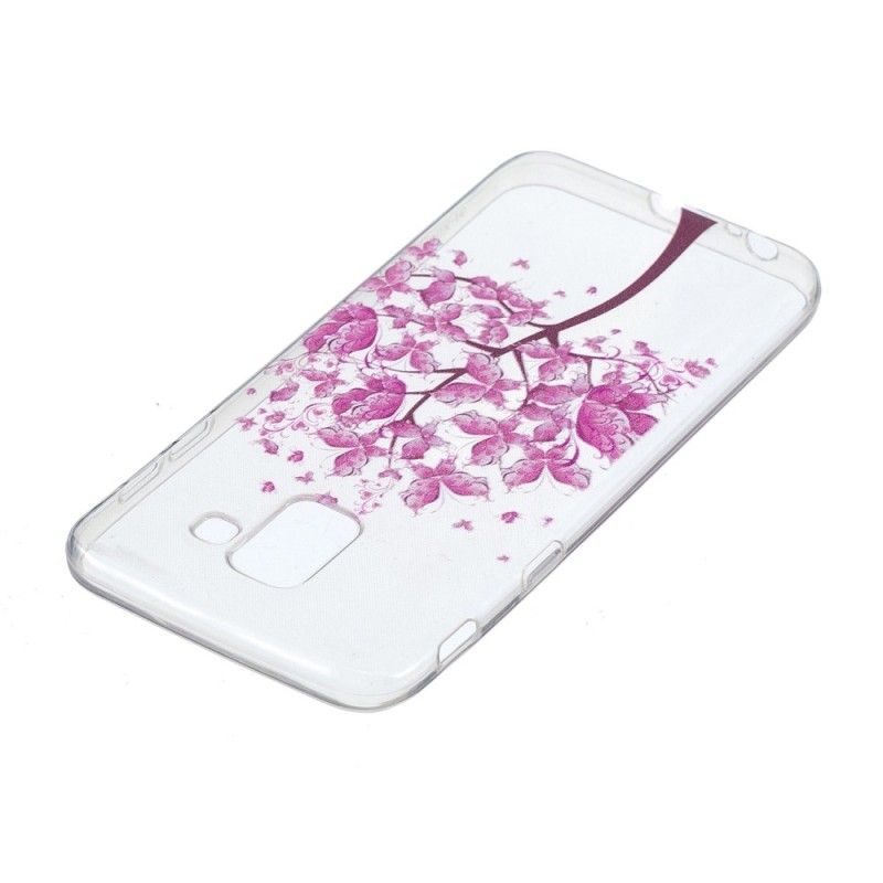 Skal Samsung Galaxy J6 Transparent Fjärilsträd