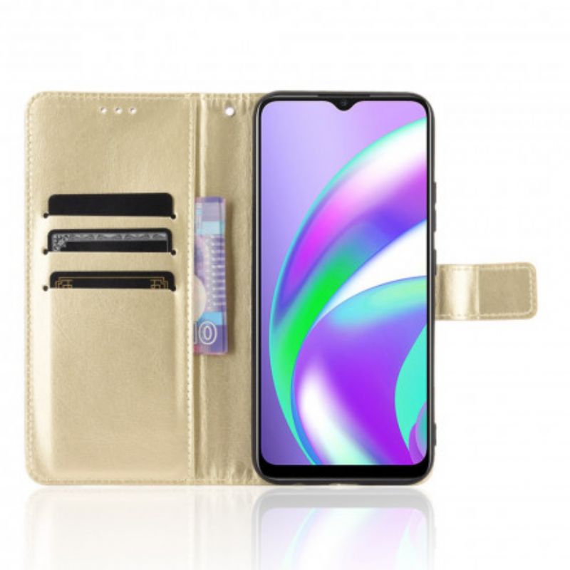 Fodral För Oppo A15 Flashigt Konstläder