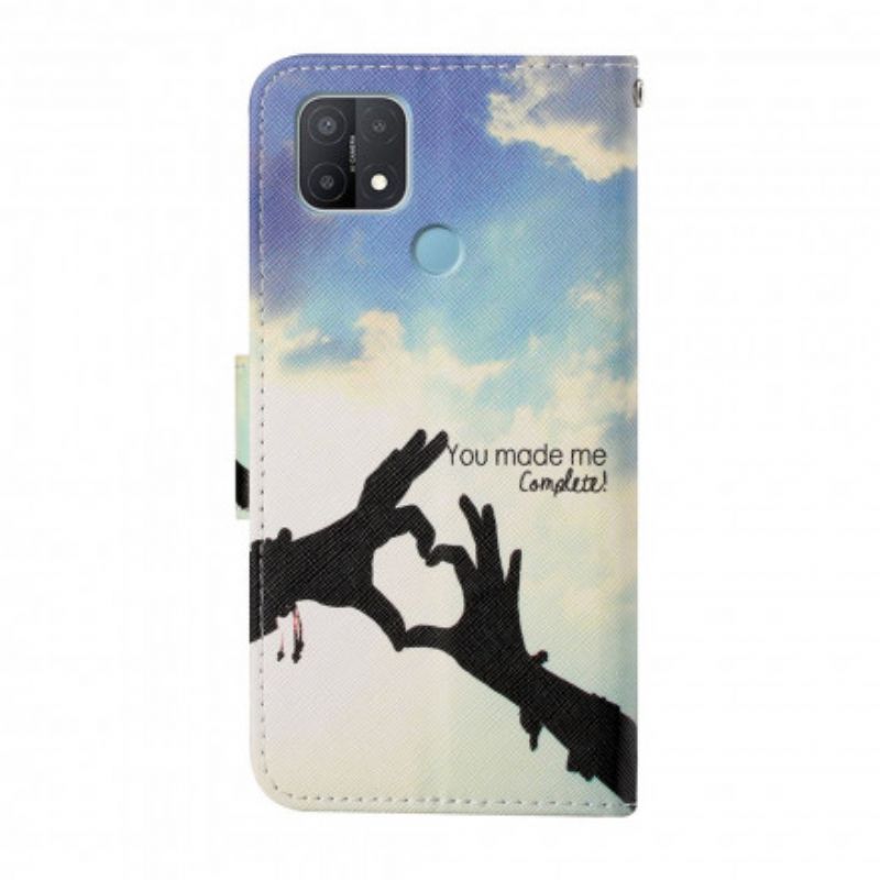 Fodral Oppo A15 Komplett Med Rem