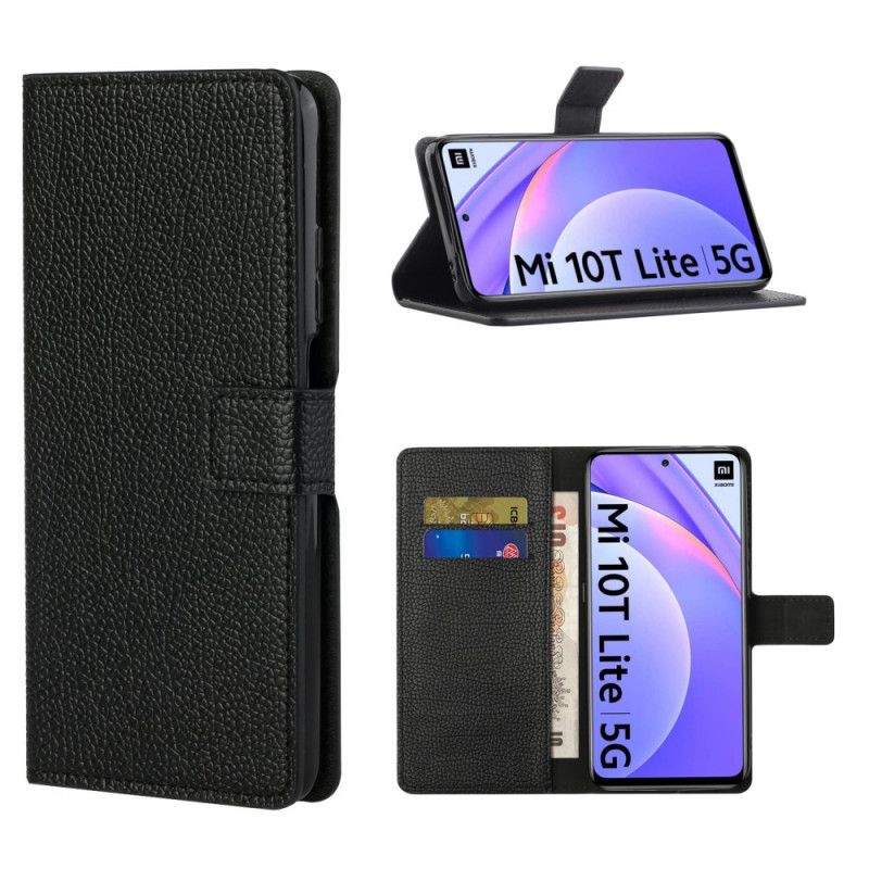 Fodral Xiaomi Mi 10T Lite 5G / Redmi Note 9 Pro 5G Enkel Litchi