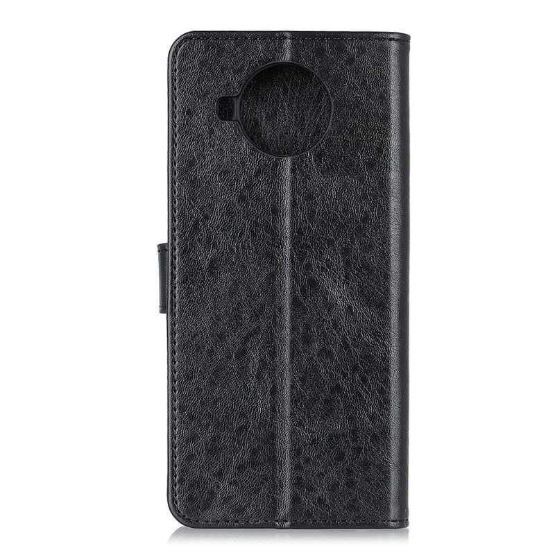 Läderskal Xiaomi Mi 10T Lite 5G / Redmi Note 9 Pro 5G Svart Texturerat Konstläder