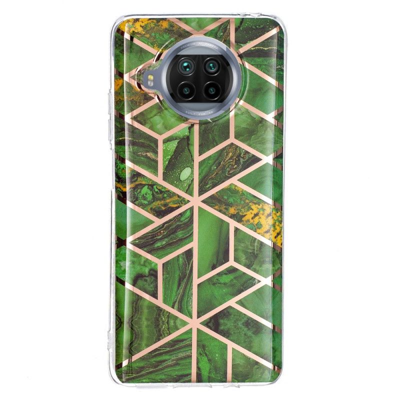 Skal Xiaomi Mi 10T Lite 5G / Redmi Note 9 Pro 5G Svart Mobilskal Geometrisk Marmor