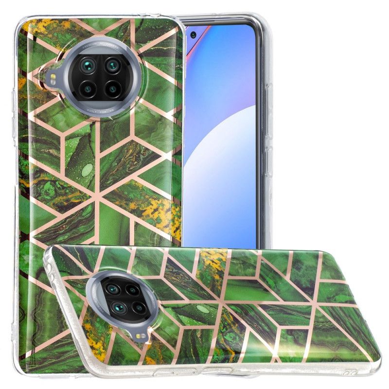 Skal Xiaomi Mi 10T Lite 5G / Redmi Note 9 Pro 5G Svart Mobilskal Geometrisk Marmor