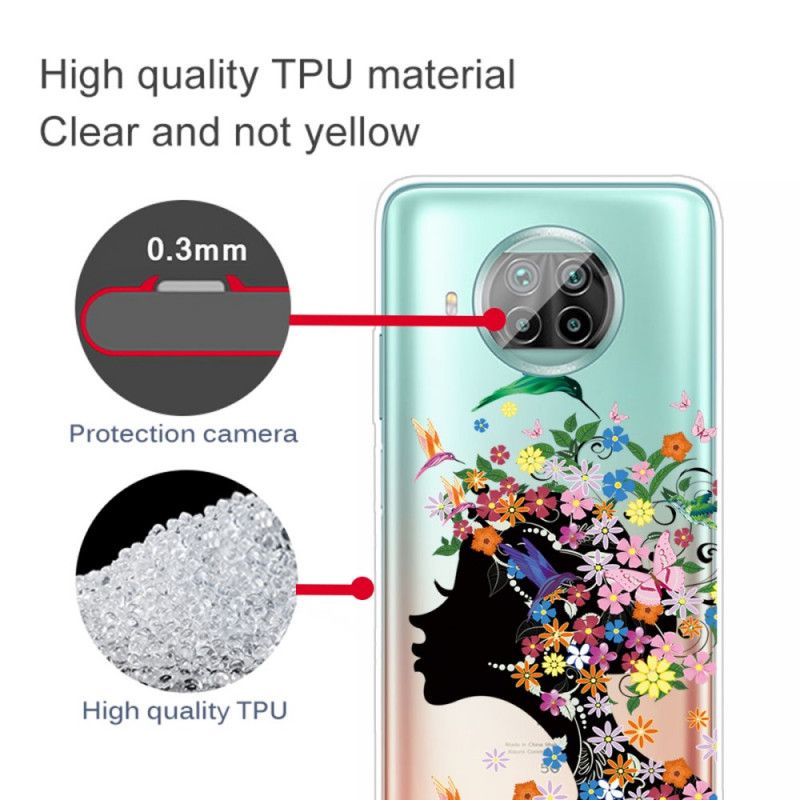 Skal Xiaomi Mi 10T Lite 5G / Redmi Note 9 Pro 5G Vackert Blomhuvud