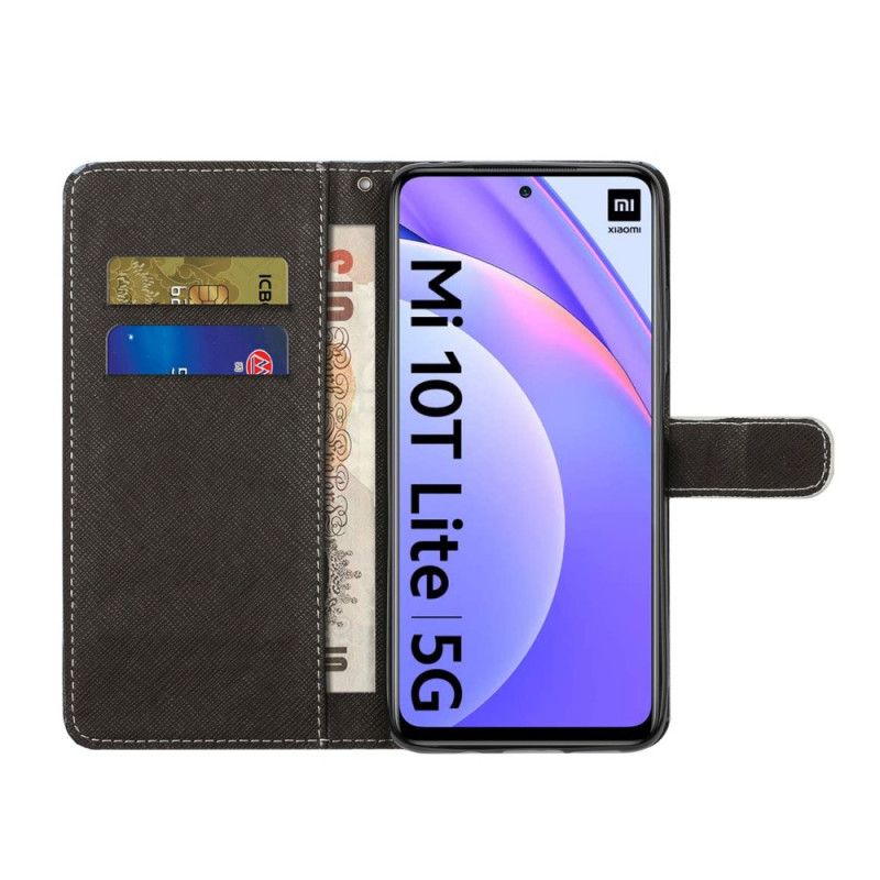 Skyddsfodral Xiaomi Mi 10T Lite 5G / Redmi Note 9 Pro 5G Svarta Kattögon