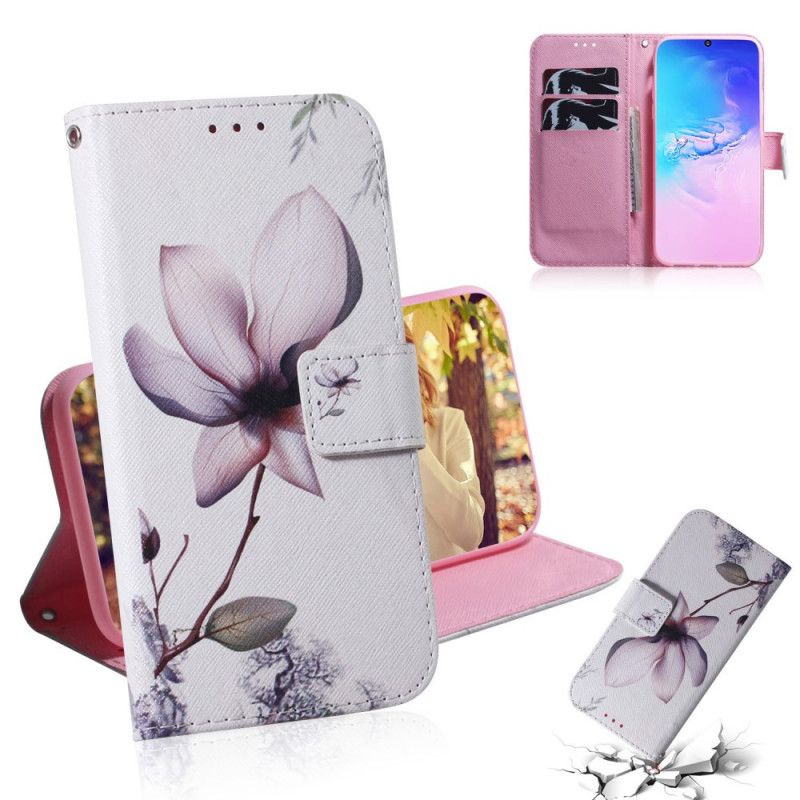 Fodral Samsung Galaxy S10 Lite Gammal Rosblomma