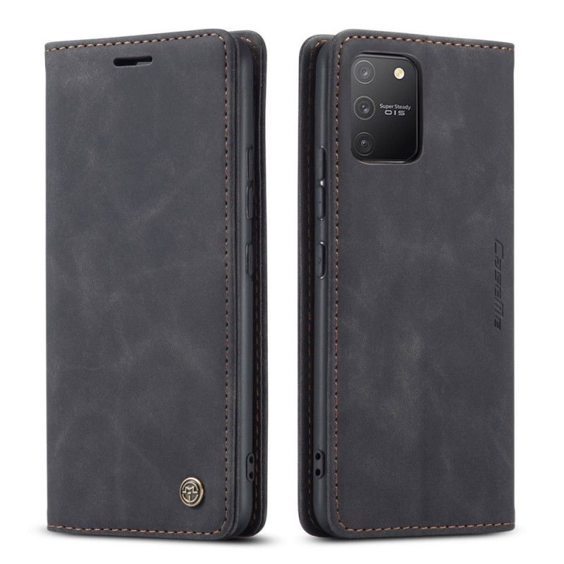 Folio-fodral Samsung Galaxy S10 Lite Svart Läderfodral