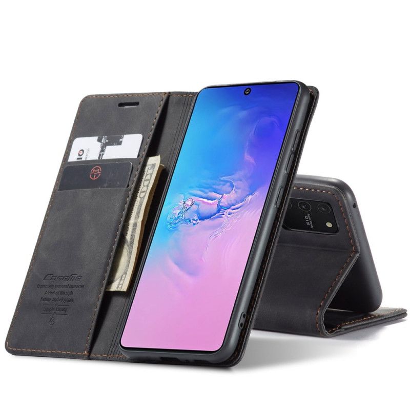 Folio-fodral Samsung Galaxy S10 Lite Svart Läderfodral