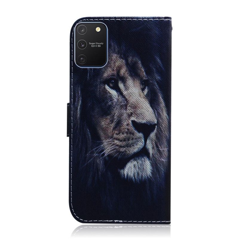 Läderfodral Samsung Galaxy S10 Lite Mobilskal Drömmande Lejon