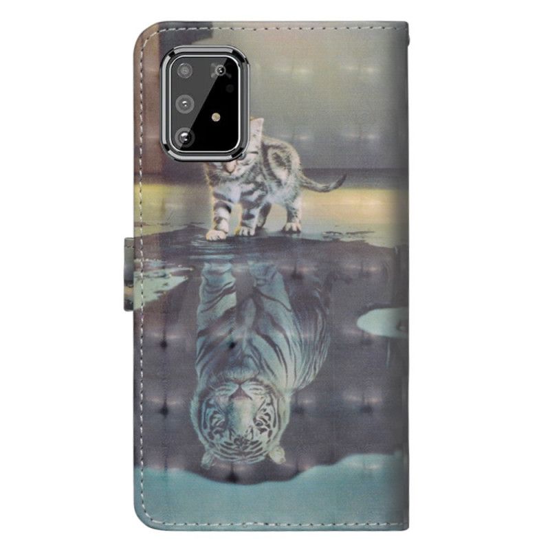 Läderfodral Samsung Galaxy S10 Lite Mobilskal Tigern Ernest
