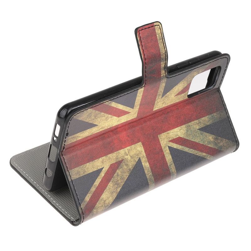 Läderskal Samsung Galaxy S10 Lite Englands Flagga