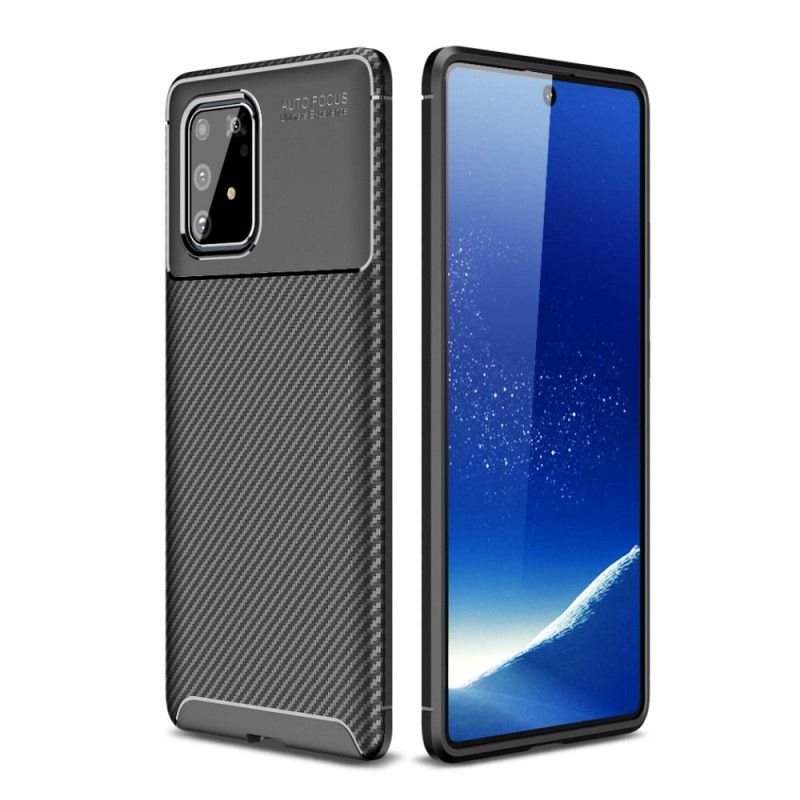 Skal Samsung Galaxy S10 Lite Svart Flexibel Kolfiberstruktur