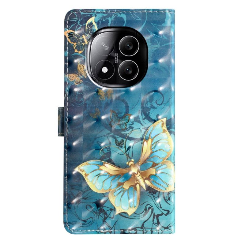 Fodral För Xiaomi Redmi Note 14 Pro Plus 5g 3d Fjärilar