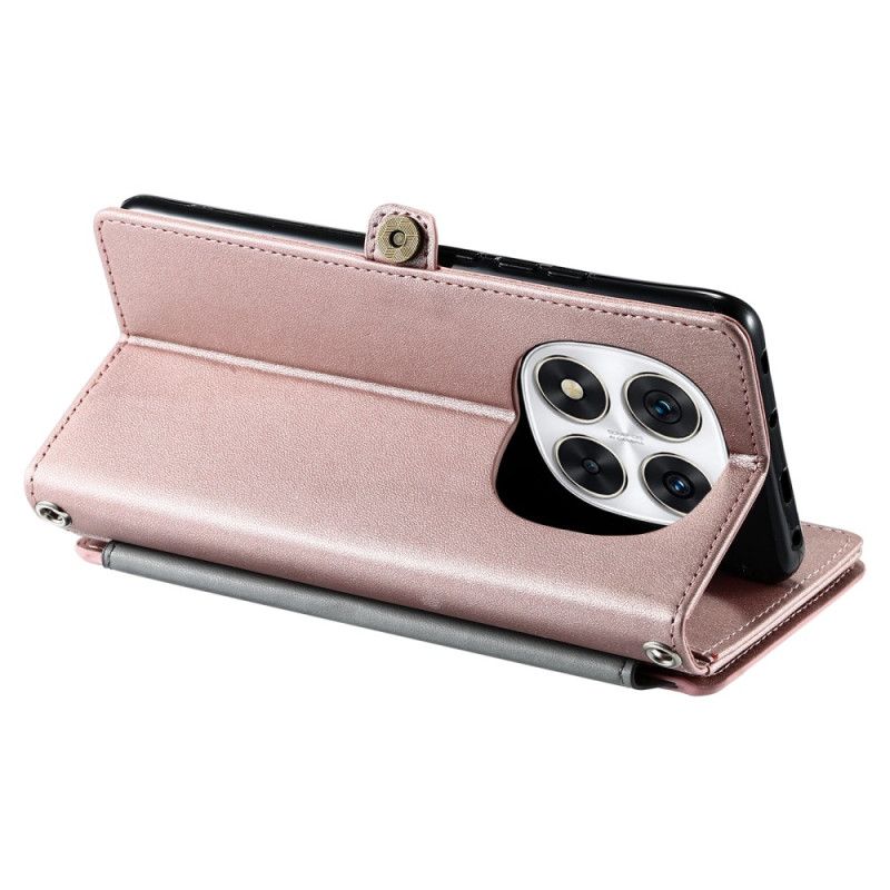 Fodral För Xiaomi Redmi Note 14 Pro Plus 5g Plånbok Och Rem