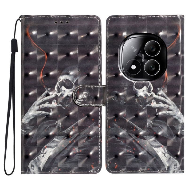 Fodral Xiaomi Redmi Note 14 Pro Plus 5g Rökskelett 3d