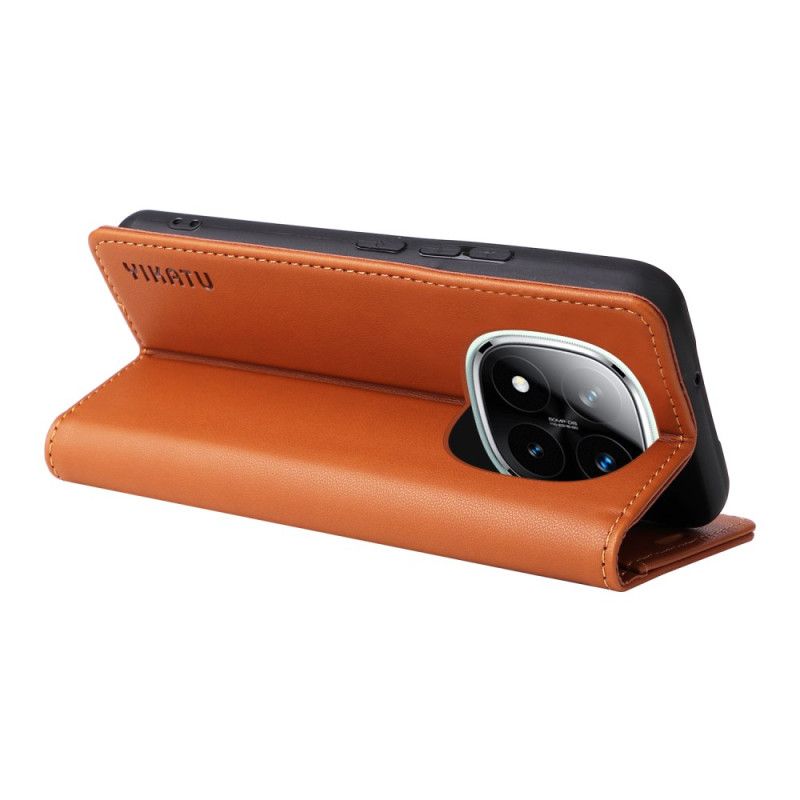 Folio-fodral Xiaomi Redmi Note 14 Pro Plus 5g Yikatu Konstläder