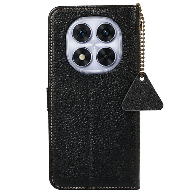 Läderfodral Xiaomi Redmi Note 14 Pro Plus 5g Telefonfodral Äkta Läder Rfid-blockering